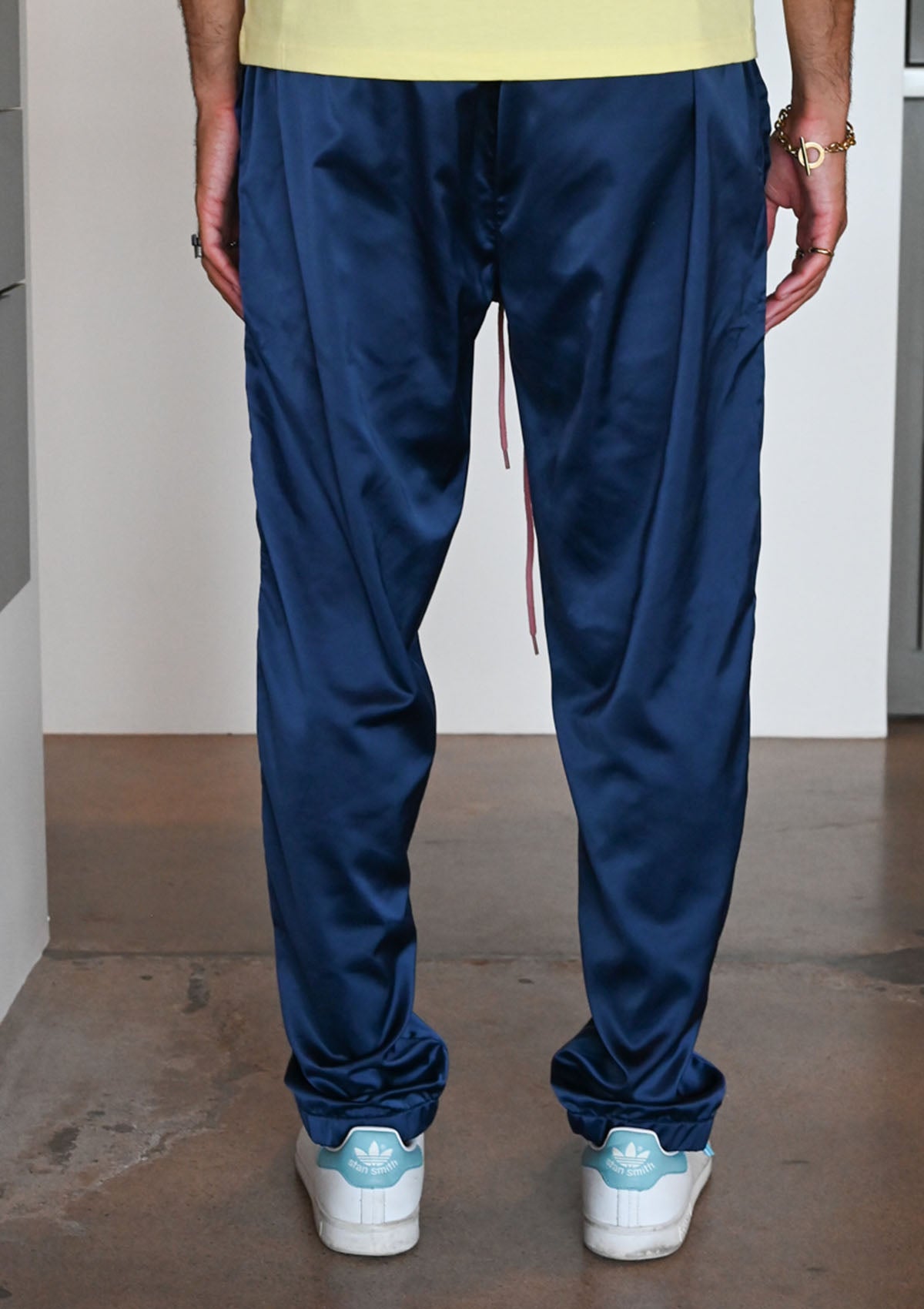 Embroidered Navy Track Pant – International News, Inc.